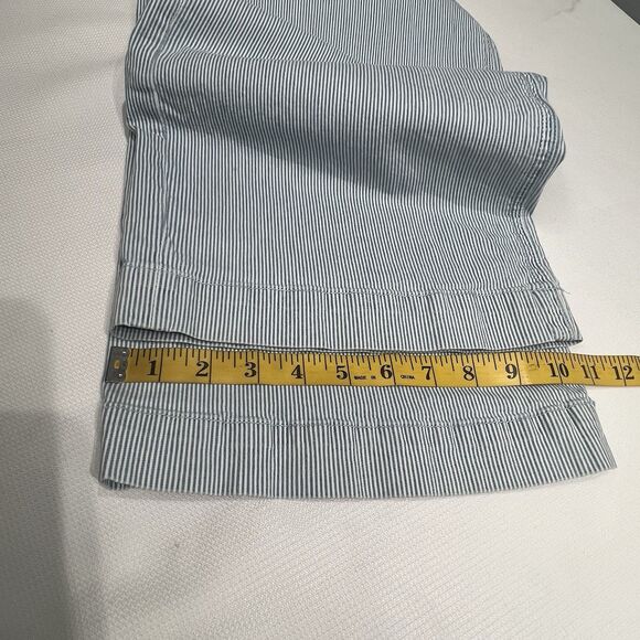 American Eagle Womens Super High Rise Baggy Wide Leg Pants Sz 6 Striped Coastal - Picture 13 of 15